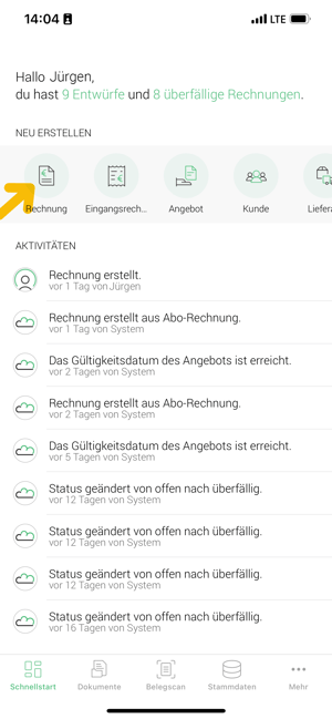 Screenshot1_Markierung_billomat_App